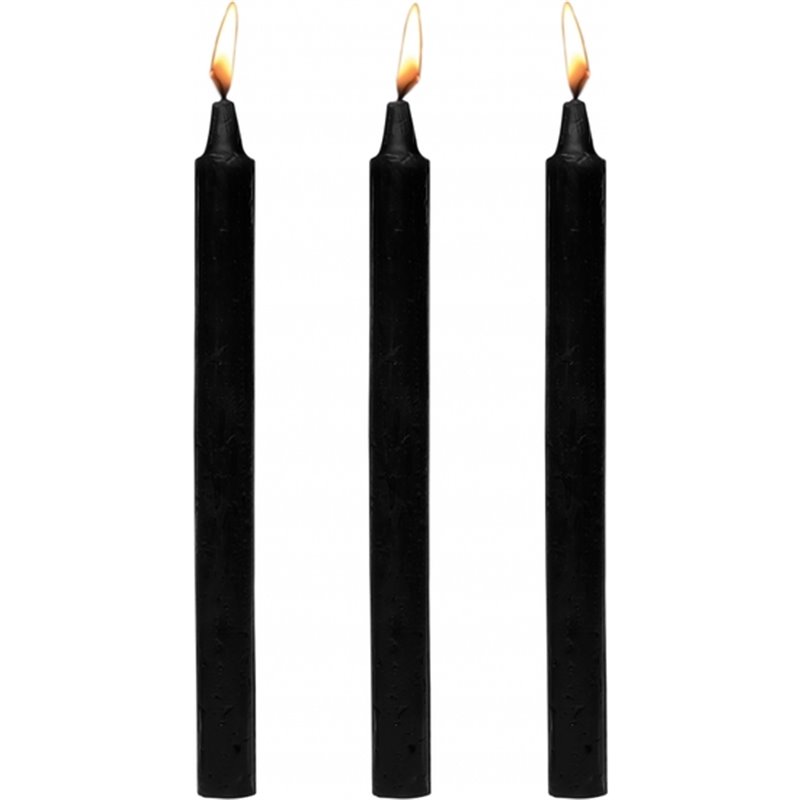 DARK DRIPPERS FETISH DRIP SET DE 3 VELAS - NEGRO 