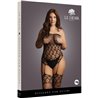 LE DESIR STRAPLESS, CROTCHLESS TEDDY WITH STOCKINGS