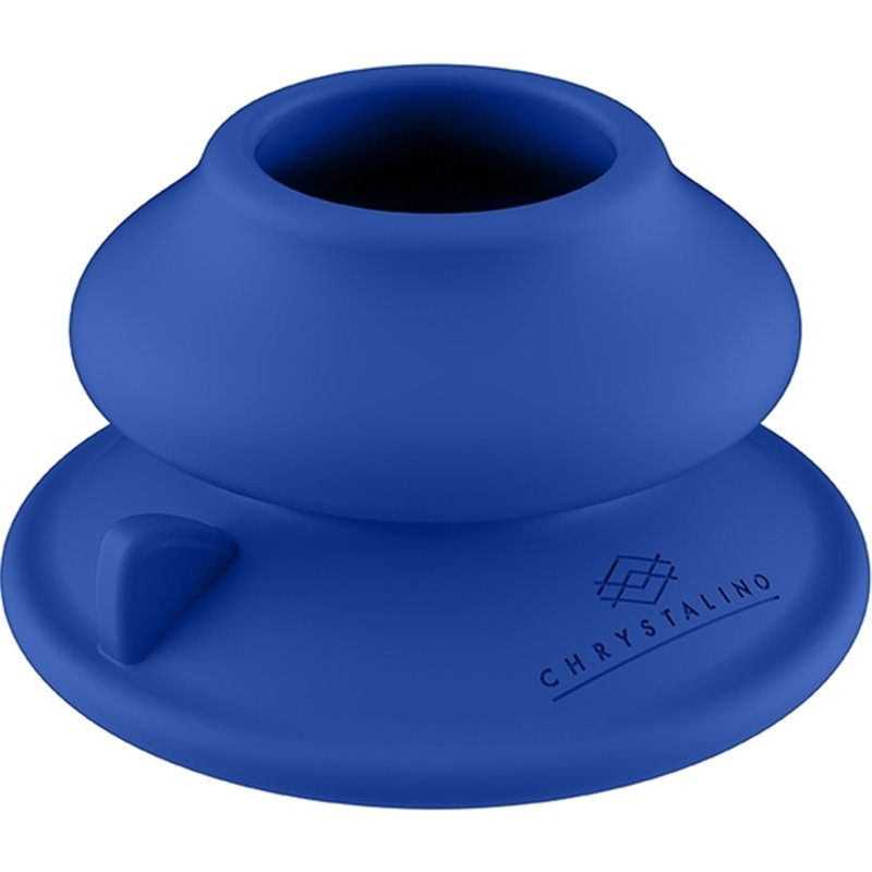 CHRYSTALINO - SILICONE SUCTION CUP - BLUE