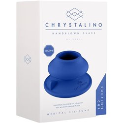 CHRYSTALINO - SILICONE SUCTION CUP - BLUE