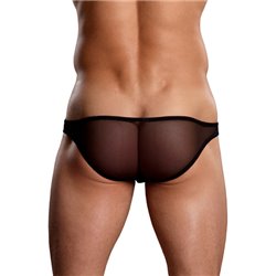 MALE POWER BIKINI NEGRO TRANSPARENCIAS