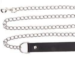 CHAIN LEASH NEGRO