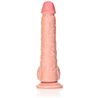 REALROCK - PENE REALÍSTICO CON TESTÍCULOS Y VENTOSA - 11/ 28 CM