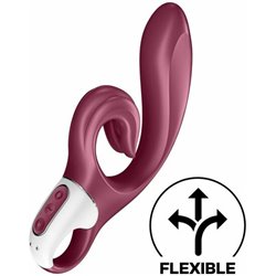 SATISFYER LOVE ME CONEJITO VIBRADOR FLEXIBLE - ROJO