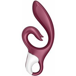 SATISFYER LOVE ME CONEJITO VIBRADOR FLEXIBLE - ROJO