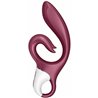 SATISFYER LOVE ME CONEJITO VIBRADOR FLEXIBLE - ROJO