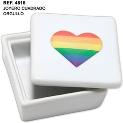 JOYERO CUADRADO CON CORAZON LGBT