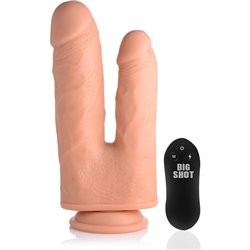 PENE REALÍSTICO DOBLE CON VIBRADOR 10 VELOCIDADES