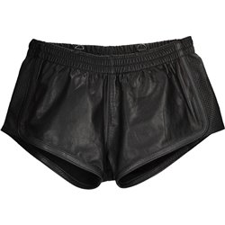 SHORT DE CUERO VERSÁTIL - NEGRO 