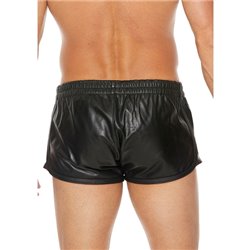 SHORT DE CUERO VERSÁTIL - NEGRO 