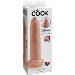 UNCUT 25,4CM - PENE REALISTA CON PREPUCIO MÓVIL