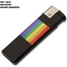 MECHERO ELECTRICO NEGRO CON BANDERA LGBT