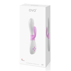 OVO K2 VIBRADOR CONEJITO BLANCO/ROSA