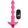 PLUG VIBRADOR DE BOLAS ANALES DE SILICONA - ROSA