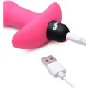 PLUG VIBRADOR DE BOLAS ANALES DE SILICONA - ROSA