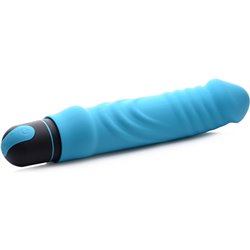 BALA XL CON FUNDA DE SILICONA FORMA PENE - AZUL 