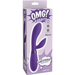 OMG! RABBITS - BESTEVER VIBRADOR SILICONA, MORADO 