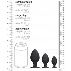 KIT DE PLUGS COLORIZADOS - NEGRO