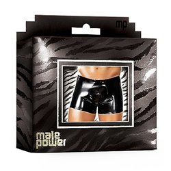 MALE POWER BOXER EFECTO LATEX NEGRO