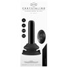 THUMBY - GLASS VIBRATOR - WITH SUCTION CUP AND REMOTE - RECHARGEABLE - 10 VELOCIDADES - NEGRO