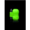 OUCH! - MASTURBADOR CON VIBRADOR FLUORESCENTE - GLOW IN THE DARK