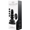 RIBBLY - GLASS VIBRATOR - WITH SUCTION CUP AND REMOTE - RECHARGEABLE - 10 VELOCIDADES - NEGRO