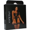 SULTRY VIXEN TEDDY WITH GARTER STRAPS NEGRO