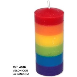 VELON GRANDE CON LA BANDERA LGBT