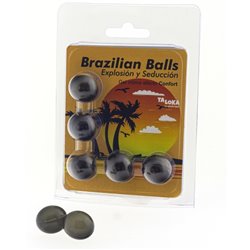 5 BRAZILIAN BALLS EXPLOSION DE AROMAS GEL EXCITANTE EFECTO CONFORT