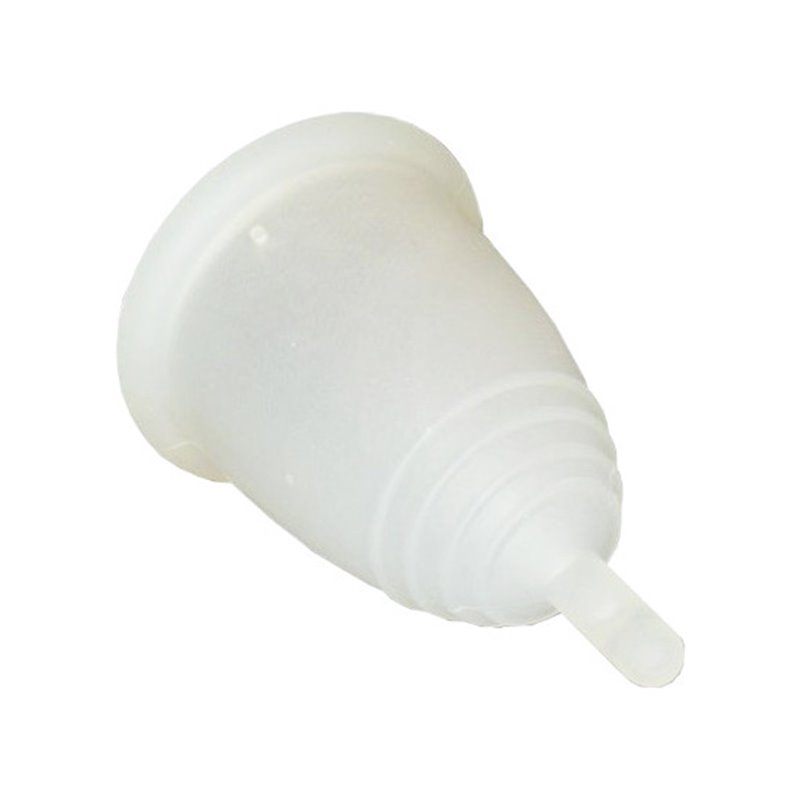 COPA MENSTRUAL CLASICA PEZON TRANSPARENTE MEDIANA