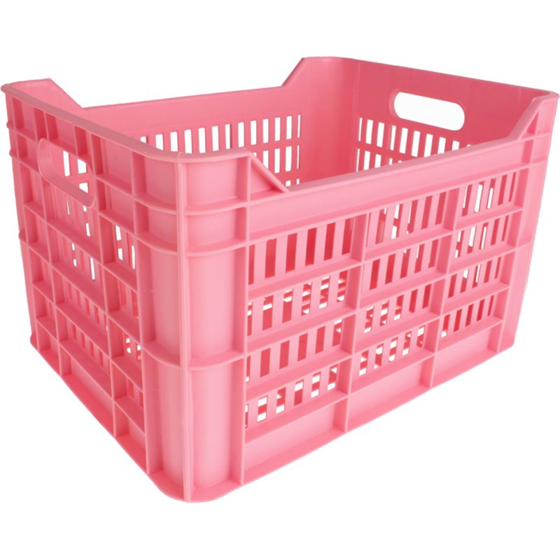 bicycle crate 30 liter plastic pink