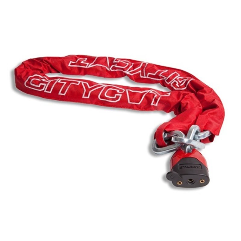 Chainlock Citycat with nylon cover 1500 x 12.5 mm red