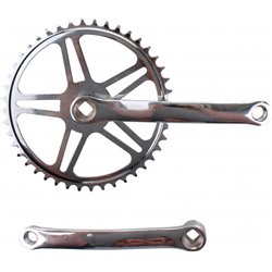 Crankset Vinty 46T 170 mm Silver Steel