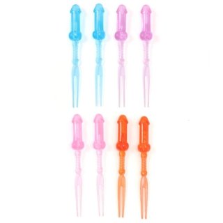 DIABLO PICANTE - COLORED PENIS SKEWERS 8 UNITS - D-245396 - Teknashop Ltd
