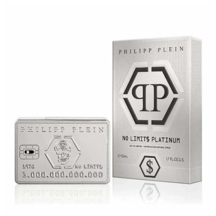 Philipp Plein No Limits Platinum Eau De Parfum Spray 90ml - unisex - Teknashop Ltd