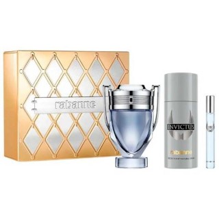 Paco Rabanne Estuche Invictus Eau De Toilette 100ml Desodorante 150ml Eau De Toilette 10ml - unisex - Teknashop Ltd