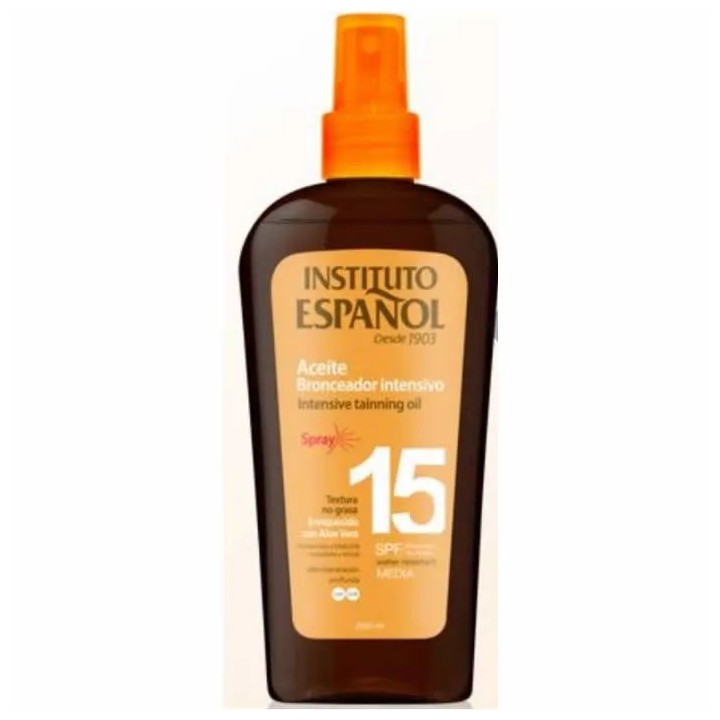 Instituto Español Intensive Tainning Oil Spf15 Spray 250ml - unisex - Teknashop Ltd