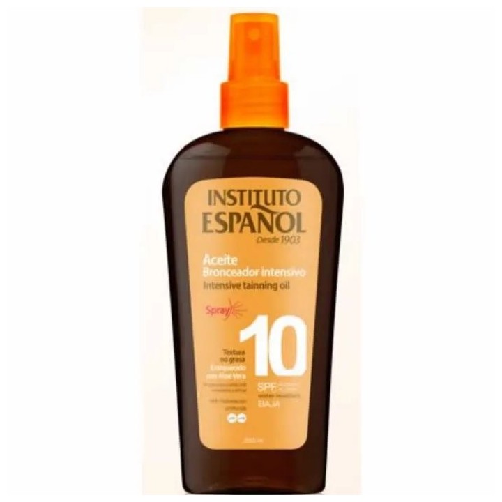Instituto Español Intensive Tainning Oil Spf10 Spray 250ml - unisex - Teknashop Ltd