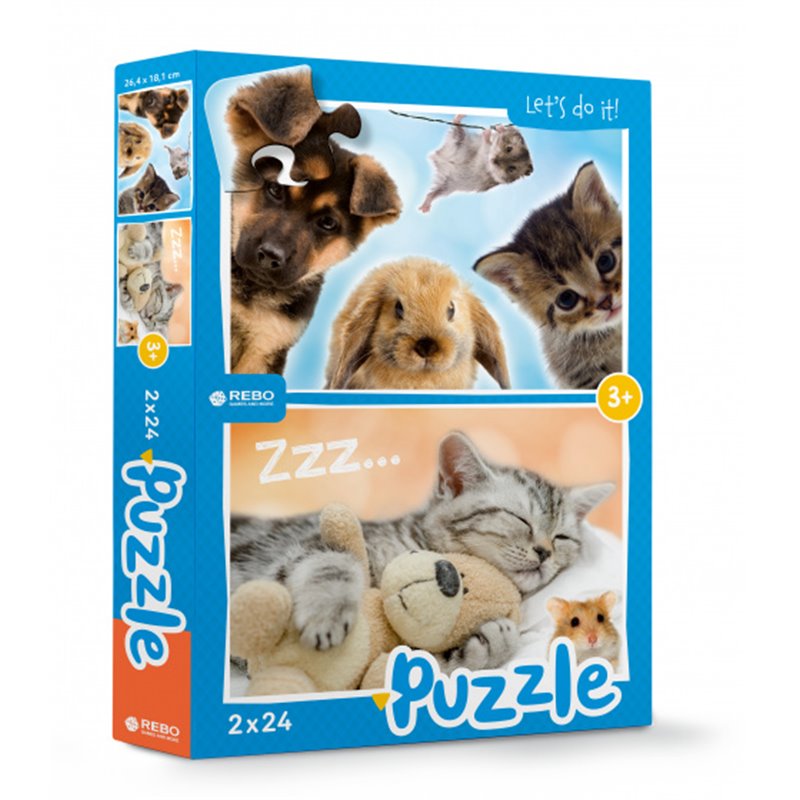 Babydieren puzzle junior 24/24 Teile