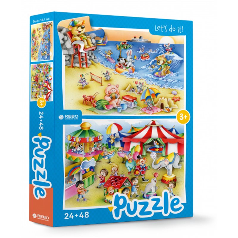 Beach & Circus puzzle junior 24/48 teile