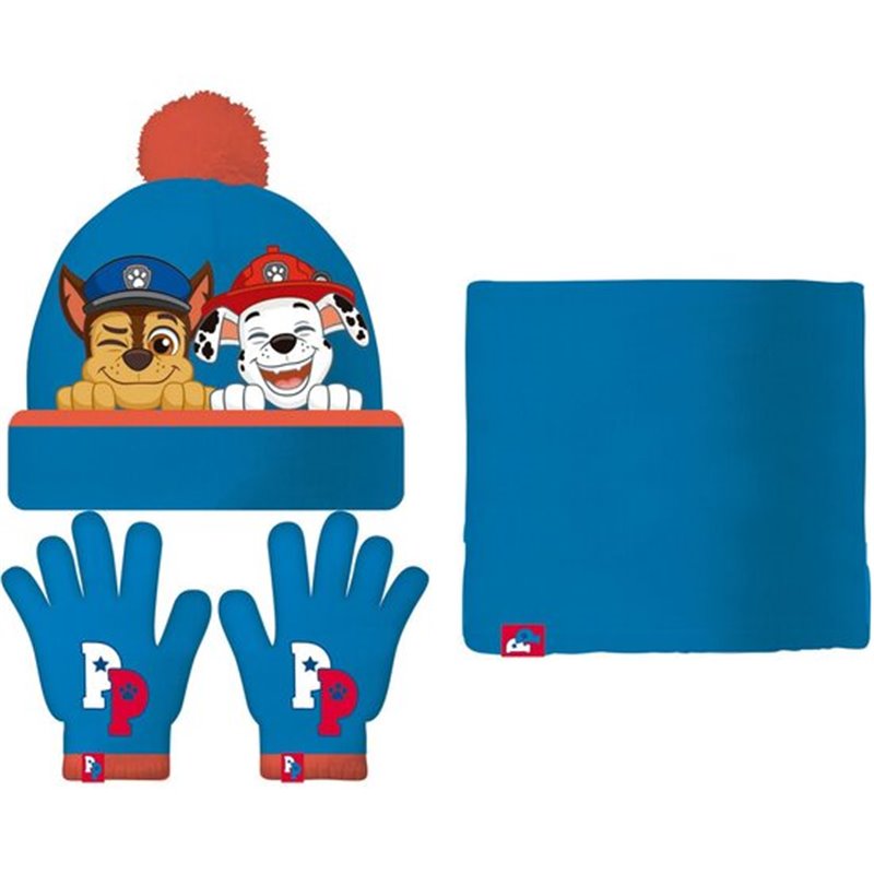 SET GORRO/BUFF/GUANTES BEBÉ 44/46 PAW PATROL "FRIENDSHIP"