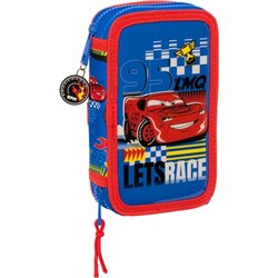 PLUMIER DOBLE PQÑO 28 PCS CARS "RACE READY"