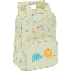 MOCHILA INFANTIL CON ASAS FACIL LIMPIEZA SAFTA PREESCOLAR "SELVA"