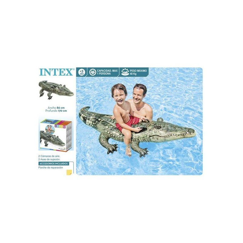 FIGURA HINCHABLE CAIMAN 170X86 CM.