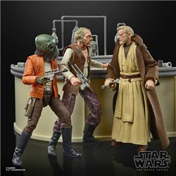 SET FIGURAS THE POWER OF THE FORCE CANTINA SHOWDOWN BLACK SERIES STAR WARS 15CM