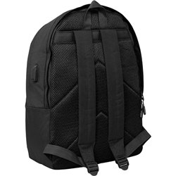 MOCHILA DOBLE PARA PORTATIL 15,6"+USB MUNICH BASICOS "NEGRO"