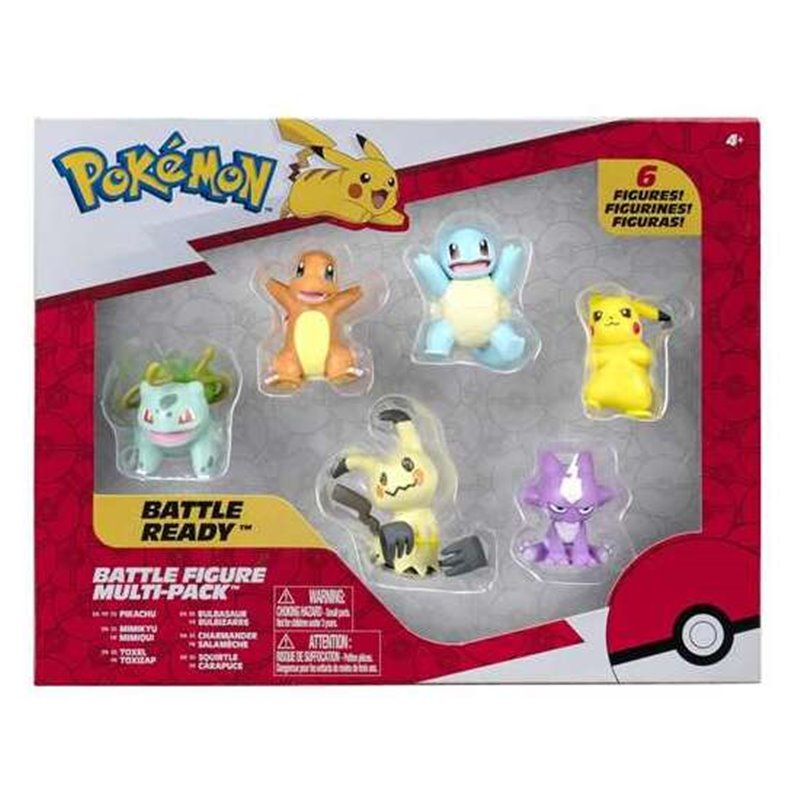 FIGURA POKEMON MULTIPACK DE 6 FIGURAS 5 CM