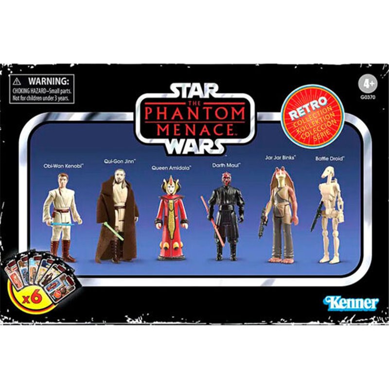 SET FIGURAS PHANTOM MENACE STAR WARS 9,5CM