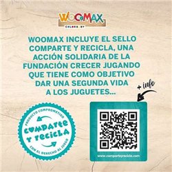 MOTO CORREPASILLOS DE MADERA UNICORNIO WOOMAX 12" 85X37X53 CM