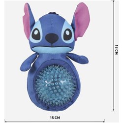 PELUCHE PARA PERRO PELOTA STITCH BLUE